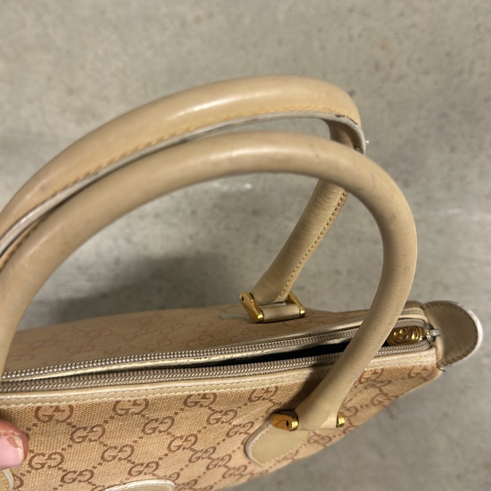 Vintage Gucci light beige monogram handbag - Picture 15 of 16